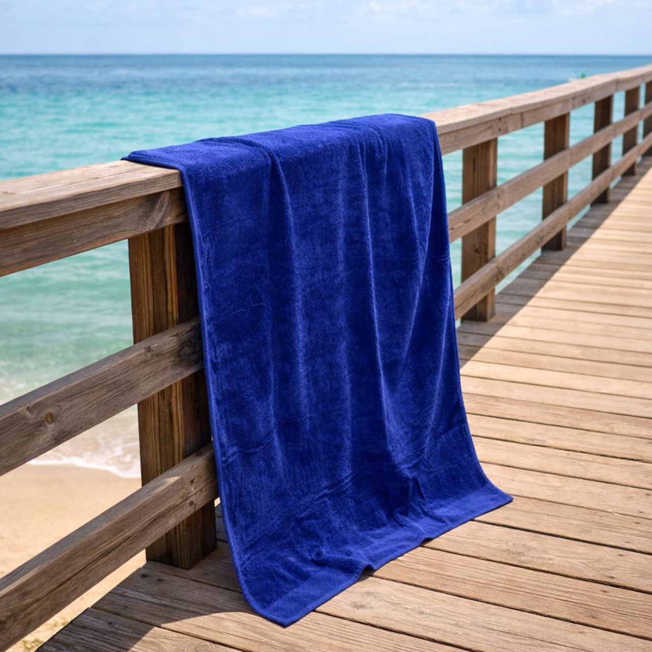 Beach Towel, 100% Cotton ,size 86 x160 cm ,Elegant Stripes with Tassels