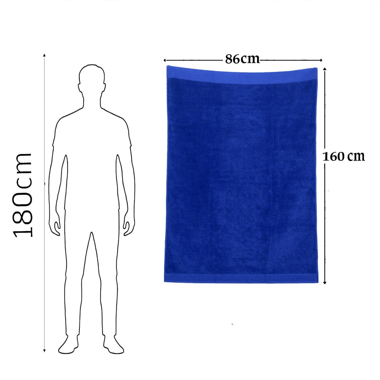 Beach Towel, 100% Cotton ,size 86 x160 cm ,Elegant Stripes with Tassels