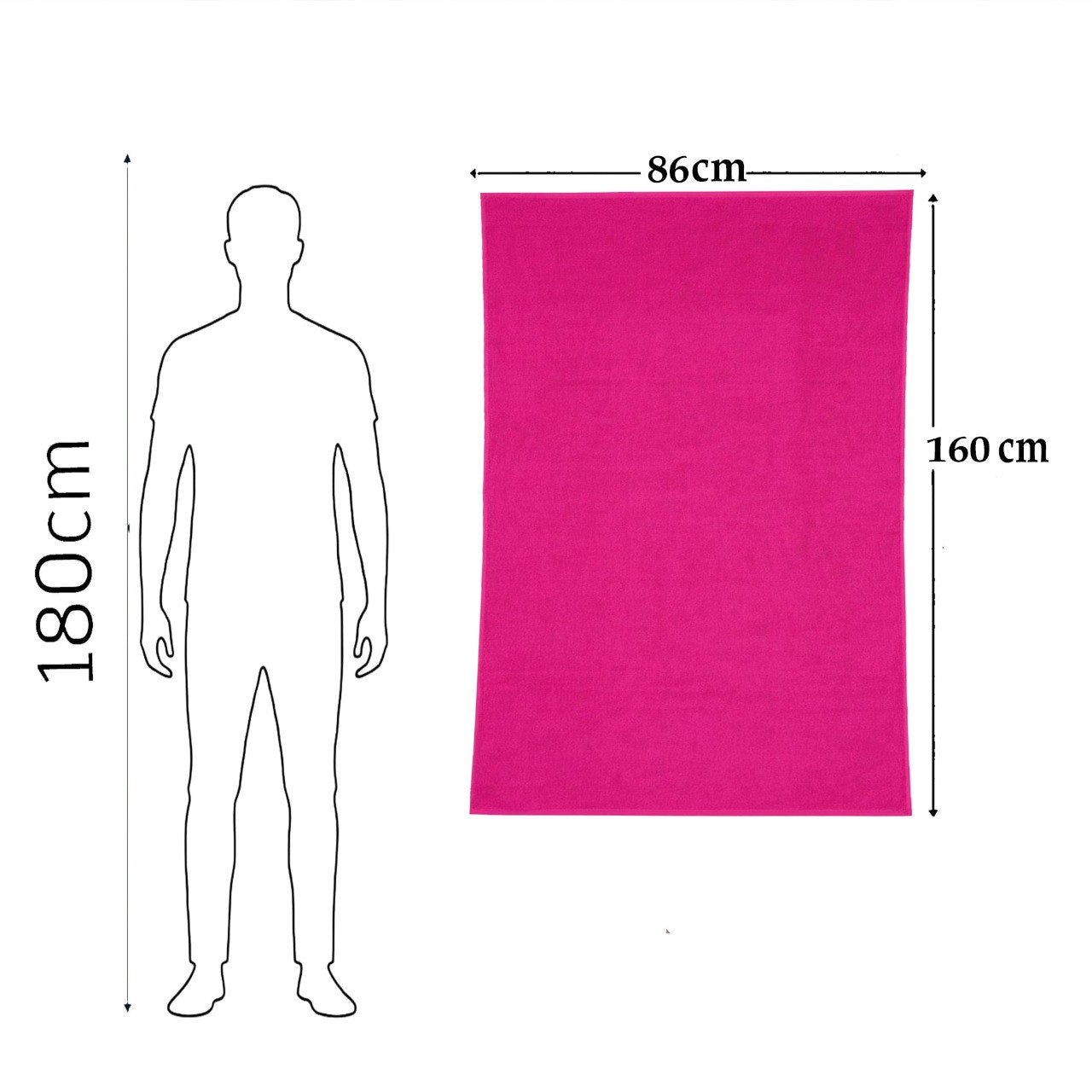 Beach Towel, 100% Cotton ,size 86 x160 cm ,Elegant Stripes with Tassels