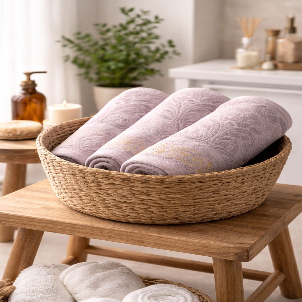 Bath Towel ,90 x 155 , cotton 100%, Elegant Velour Design