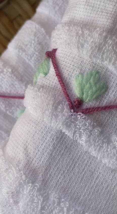 Handmade towel ,100% cotton ,Diagonals design