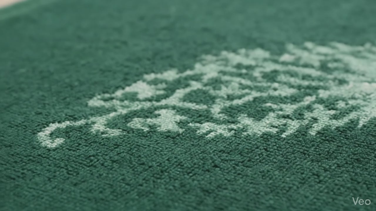 Velour Dark Green Bath Towel – 86*150 cm–630 gm Wrap Yourself in Luxury