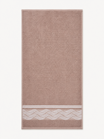 Facetowel , 50*100 , 100% cotton, Highly absorbent ,Wave Border design